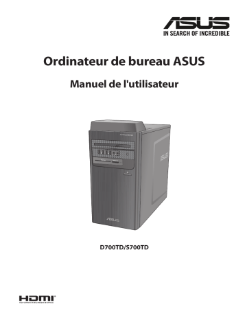 Asus ExpertCenter D7 Tower (D700TD) Tower PC Manuel utilisateur | Fixfr