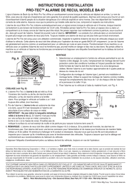 Wolo BA-97 PRO-TEC Heavy-Duty Guide d'installation