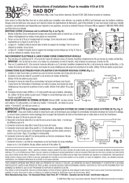 Wolo 519 Bad Boy Chrome Guide d'installation