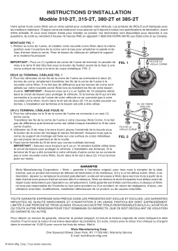 Wolo HS-3 Stainless Steel Horn Switch Guide d'installation