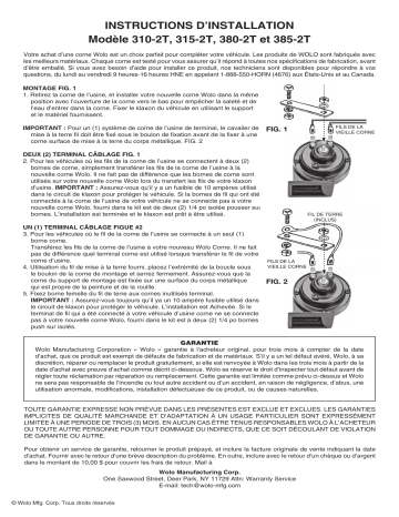 Wolo HS-3 Stainless Steel Horn Switch Guide d'installation | Fixfr