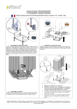 swiftech POLARIS - INTEL CPU Heatsink Guide d'installation