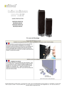 swiftech MCR X20 DRIVE Radiator Guide d'installation