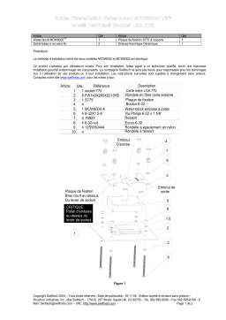 swiftech MCW6000 2 775 CPU Waterblock Guide d'installation