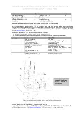 swiftech MCW6000 2 PX CPU Waterblock Guide d'installation