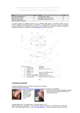 swiftech MCW6000 NX CPU Waterblock Guide d'installation