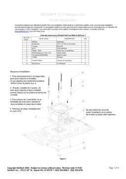 swiftech MCW55 GPU Waterblock Guide d'installation