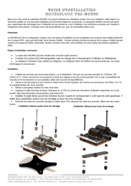 swiftech MCW60 GPU Waterblock Guide d'installation