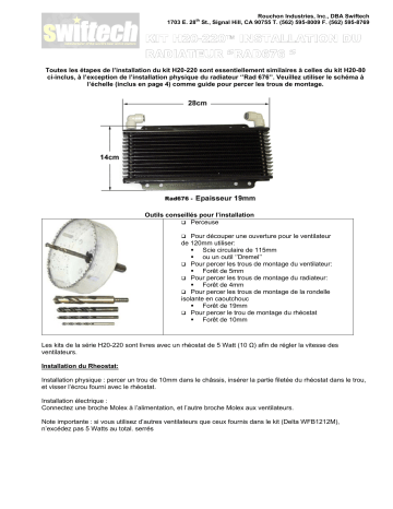 swiftech H20 220 Liquid Cooling Kit Guide d'installation | Fixfr
