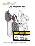 swiftech MCR RADIATORSPRECAUTIONS Misc Guide d'installation