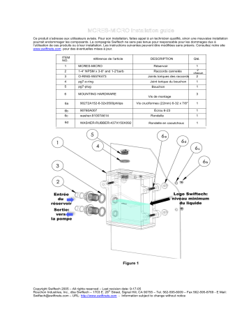 swiftech MCRES MICRO Reservoir Guide d'installation | Fixfr
