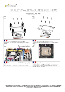 swiftech APOGEE XT MUTLI HDP Retention Kit Guide d'installation