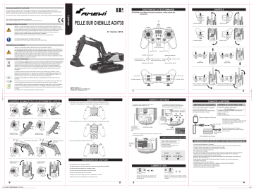 Amewi 22516 Raupenbagger ACV730 V3 1:14 RTR grau-grün Manuel du propriétaire | Fixfr