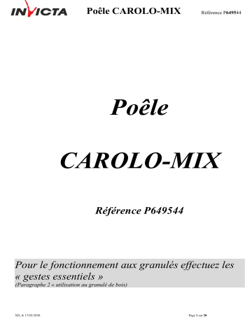 Invicta Carolo Mix Cast Iron Stove spécification | Fixfr