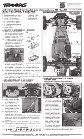 BANDIT | Bandit VXL | Traxxas Rustler Mode d'emploi | Fixfr