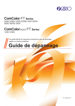 Pitney Bowes RISO Série ComColor FT Mode d'emploi