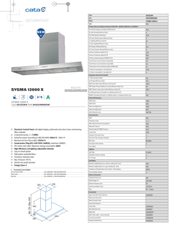 Cata SYGMA 12000 X Hood Manuel utilisateur | Fixfr