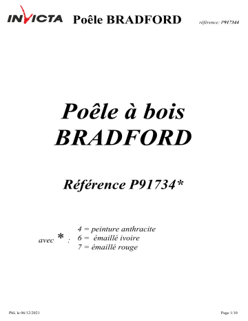 Invicta Bradford Cast Iron Stove spécification | Fixfr