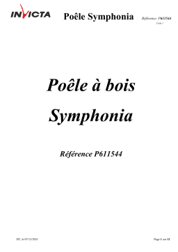 Invicta Symphonia Cast Iron Stove spécification