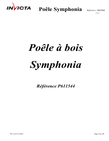 Invicta Symphonia Cast Iron Stove spécification | Fixfr