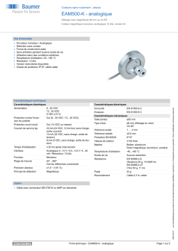 Baumer EAM500-K - analog Encoder Fiche technique