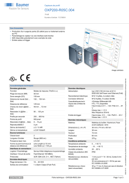 Baumer OXP200-R05C.004 Profile sensor Fiche technique