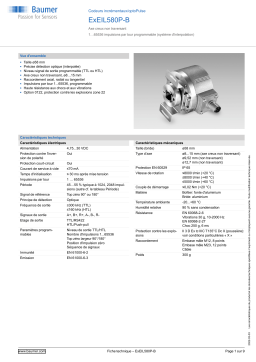 Baumer ExEIL580P-B Incremental encoder Fiche technique