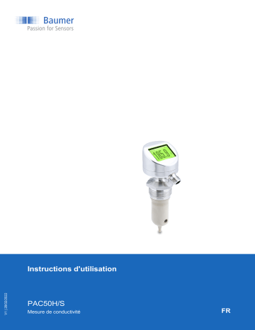 PAC50H | Baumer PAC50S Conductivity measurement Mode d'emploi | Fixfr