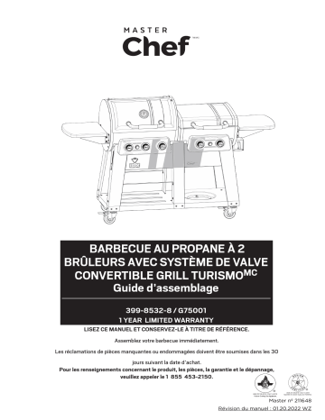 Master Chef Grill Turismo Grill and Griddle Manuel utilisateur | Fixfr