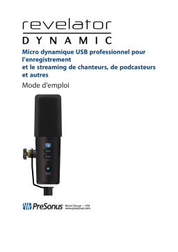 PreSonus Revelator Dynamic: Chat IA & Téléchargement PDF