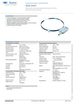 Baumer MQR 3000F Encoder Fiche technique