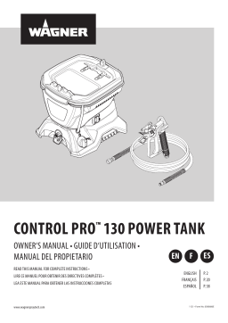 WAGNER Control Pro 130 Power Tank Manuel utilisateur