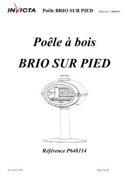 Invicta Brio on Pedestal - Cast Iron Wood Stove - air intake spécification
