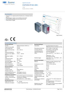 Baumer OXP200-R10C.005 Profile sensor Fiche technique