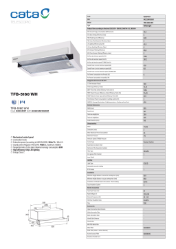 Cata TFB 5160 WH Hood Manuel utilisateur