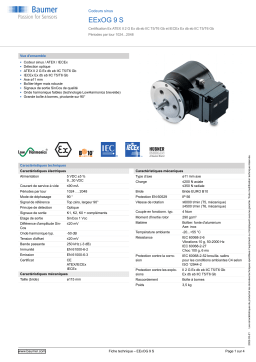 Baumer EExOG 9 S Sine encoder Fiche technique