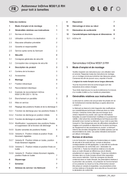 elero InDrive Mode d'emploi