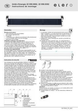 elero Unité d'énergie Mode d'emploi