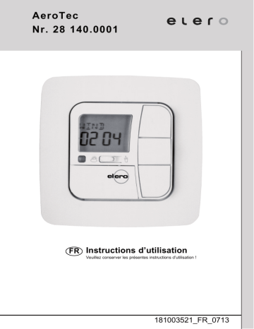 elero AeroTec Mode d'emploi | Fixfr