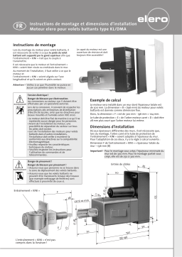 elero Moteur pour volet battants Mode d'emploi