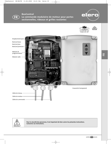 elero BoxControl Mode d'emploi | Fixfr