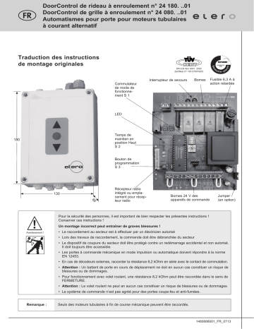 elero DoorControl Mode d'emploi | Fixfr