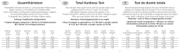 Lovibond Test Kits Total Hardness Test Manuel utilisateur