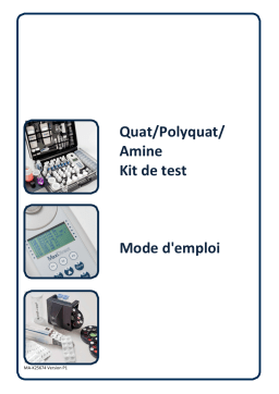 Lovibond Quat Polyquat Manuel utilisateur