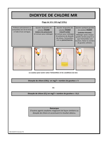 Lovibond Rapid Tests MA-K22575-KW Manuel utilisateur | Fixfr