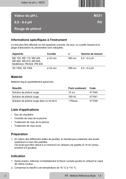 Lovibond Single Method M331 - pH value L Manuel utilisateur