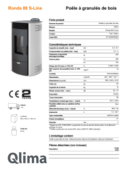 QLIMA Ronda 88 S-line Pellet heater Manuel utilisateur