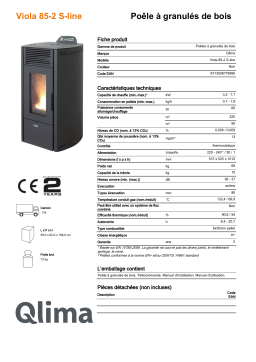 QLIMA Viola 85S-line Pellet heater Manuel utilisateur