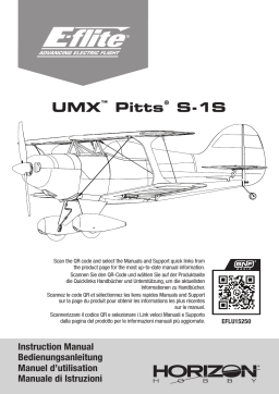 E-flite EFLU15250 UMX Pitts S-1S BNF Basic Manuel du propriétaire