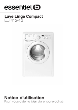 Essentiel b ELF412-1b Washing machine Mode d'emploi